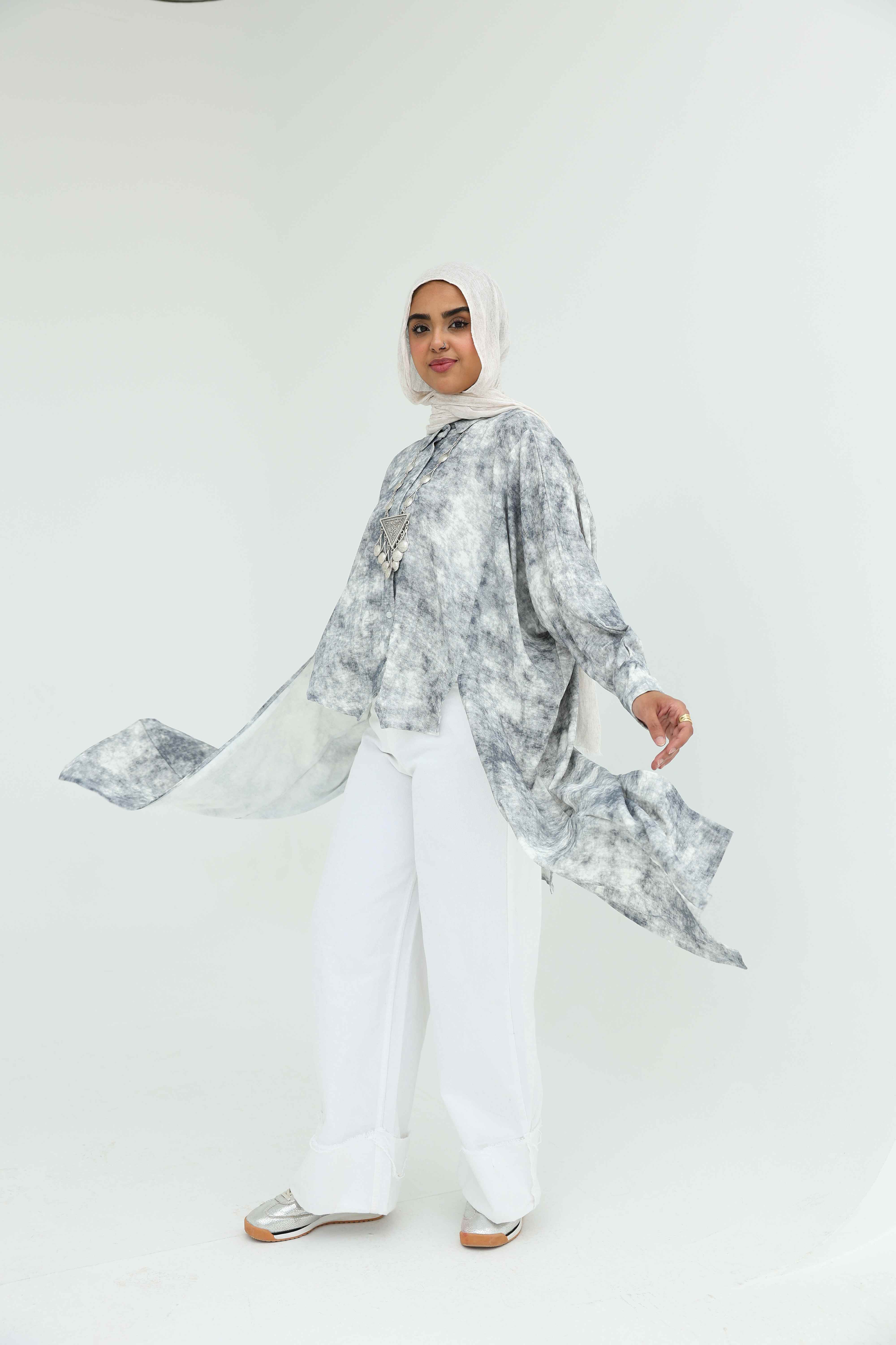 Tie-Dye High-Low Shirt